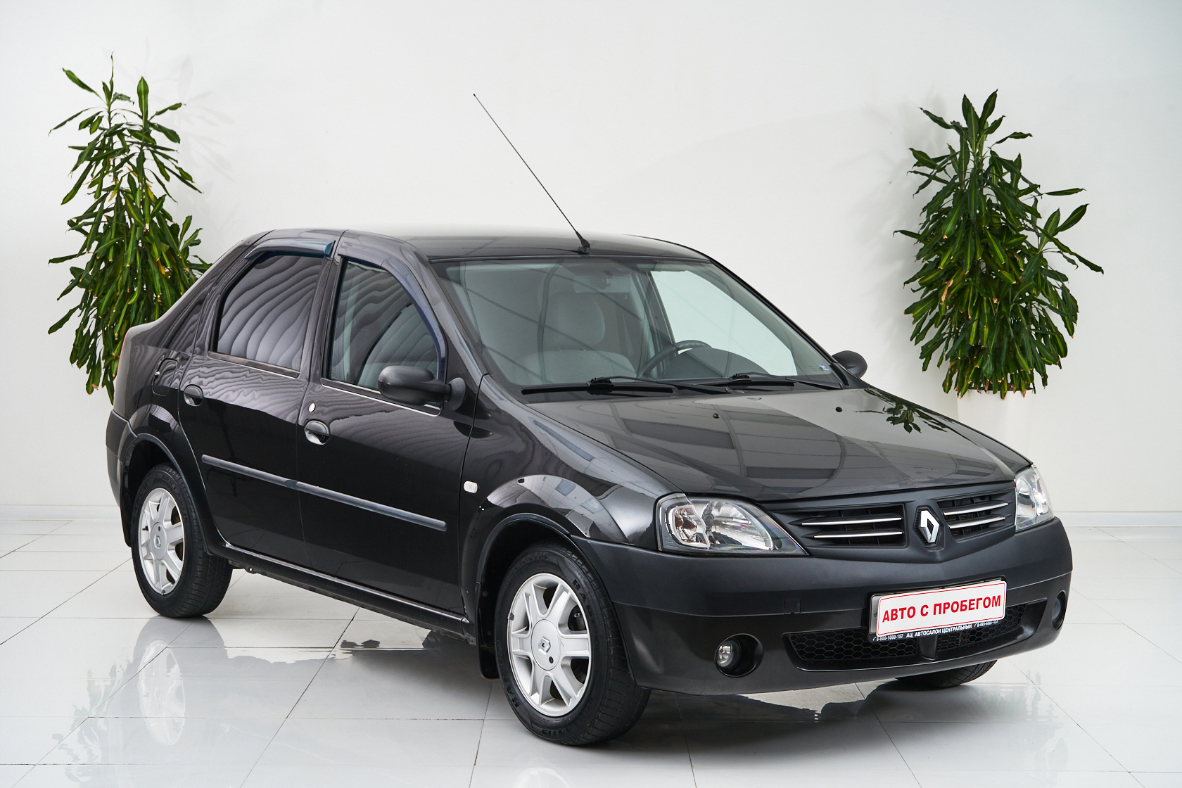 2009 Renault Logan I №5471763, Черный, 239000 рублей - вид 3