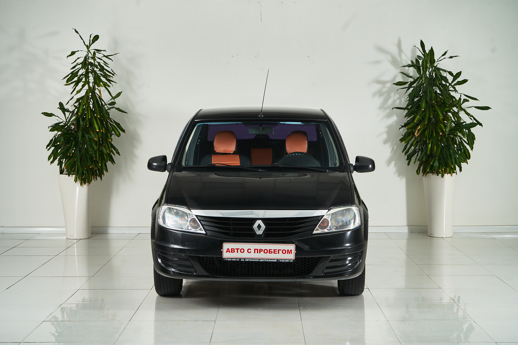 2013 Renault Logan I Рестайлинг, Черный - вид 2