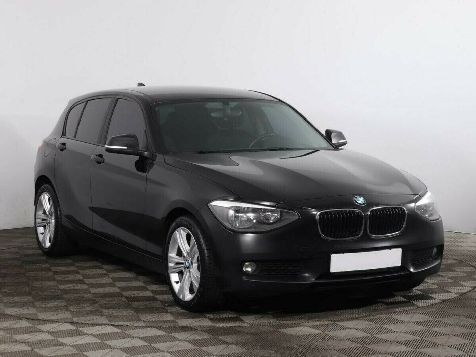 2012 BMW 1-seriya II, Черный металлик - вид 2