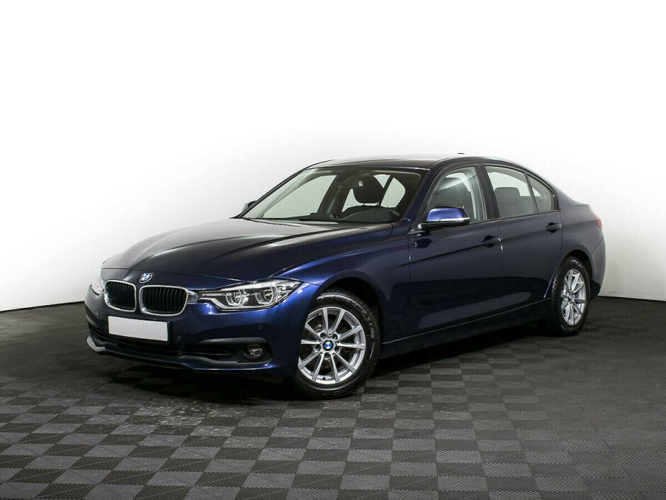 2016 BMW 3-seriya VI, Синий металлик - вид 1