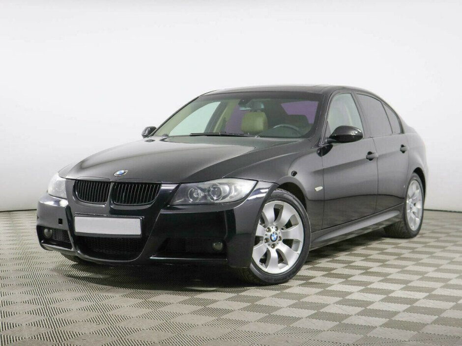 2007 BMW 3-seriya IV, Черный металлик - вид 1