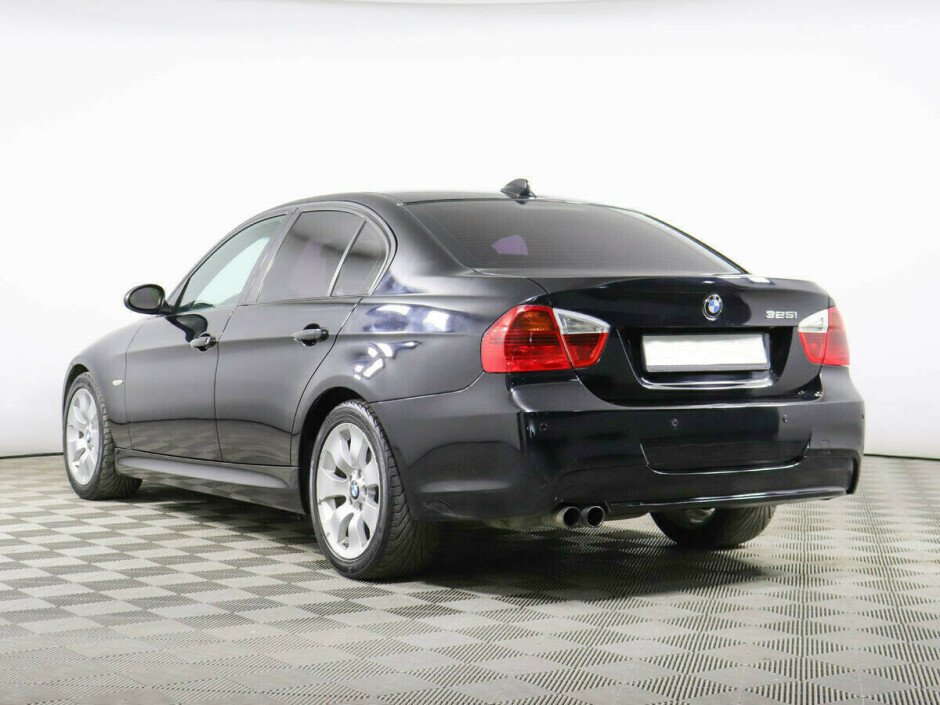 2007 BMW 3-seriya IV, Черный металлик - вид 4
