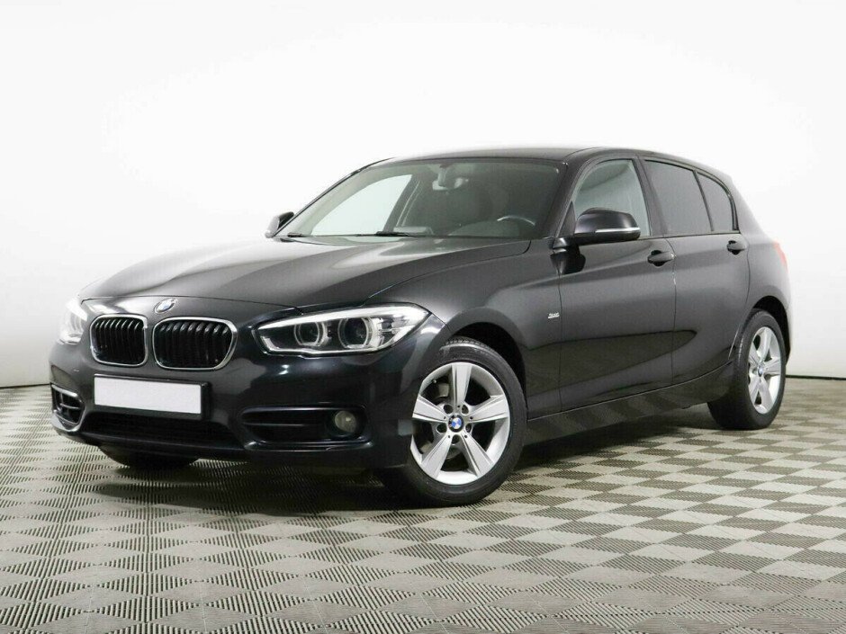 2015 BMW 1-seriya II, Черный металлик - вид 1