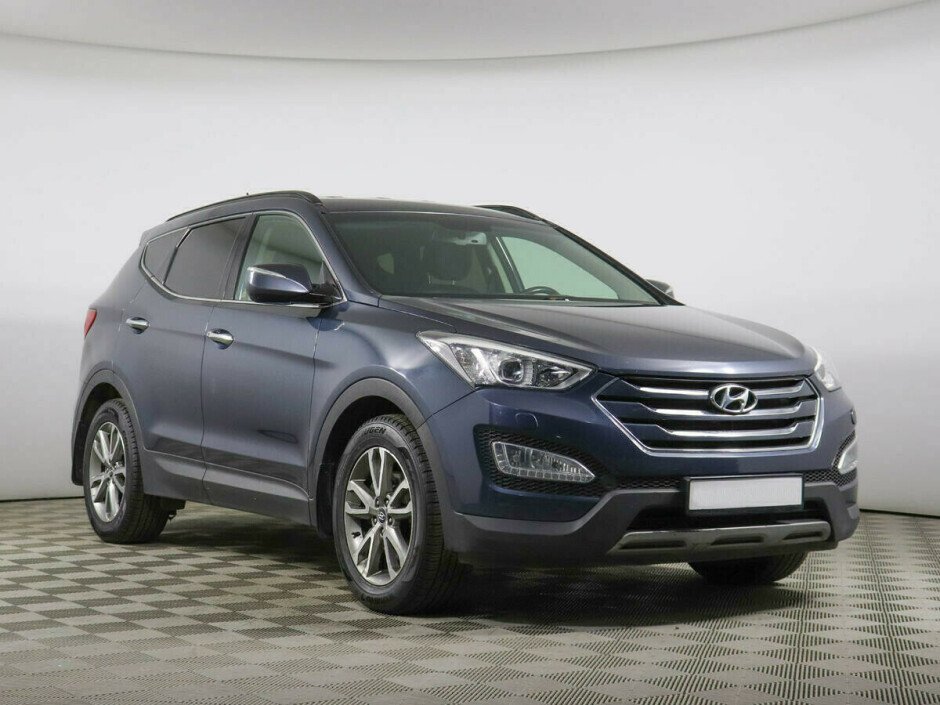 2012 Hyundai Santa-fe III, Синий  - вид 2