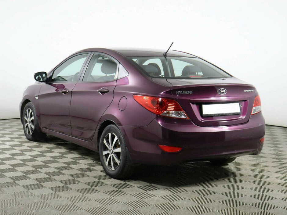 2013 Hyundai Solaris I №6395916, Фиолетовый , 337000 рублей - вид 3