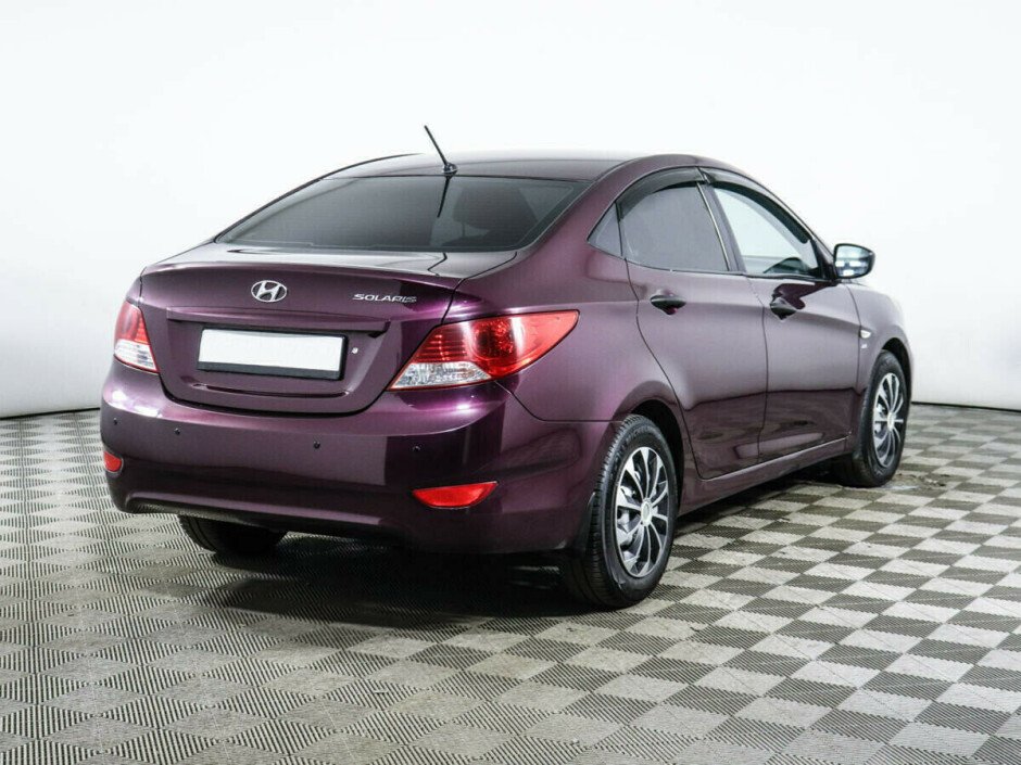 2011 Hyundai Solaris I №6395922, Фиолетовый металлик, 327000 рублей - вид 3