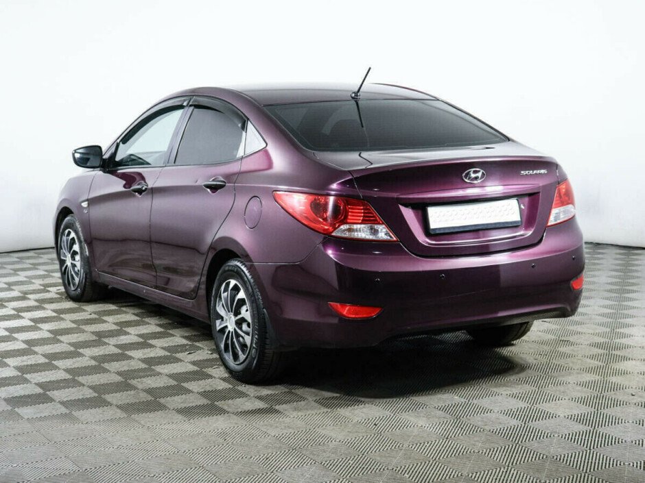 2011 Hyundai Solaris I №6395922, Фиолетовый металлик, 327000 рублей - вид 4