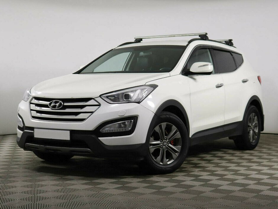 2015 Hyundai Santa-fe , Белый  - вид 1