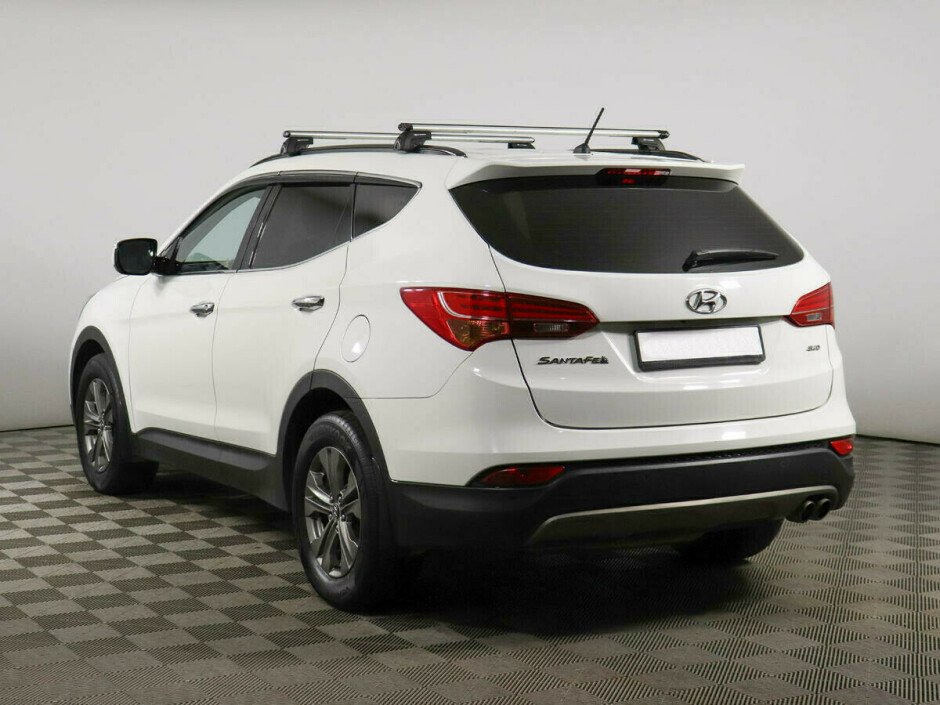 2015 Hyundai Santa-fe , Белый  - вид 3