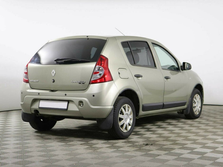 2012 Renault Sandero  №6397620, Бежевый , 257000 рублей - вид 3