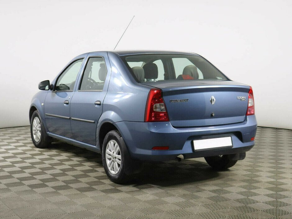 2012 Renault Logan  №6397643, Голубой металлик, 257000 рублей - вид 4
