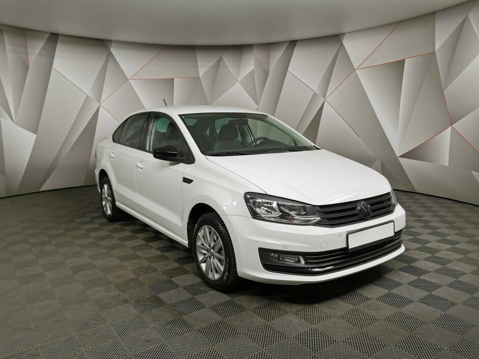2018 Volkswagen Polo , Белый металлик - вид 3