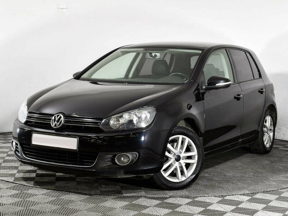 2012 Volkswagen Golf , Черный металлик - вид 1
