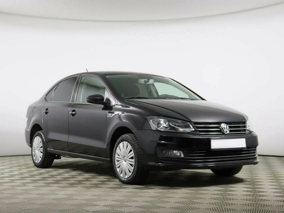 2018 Volkswagen Polo  №6398170, Черный металлик, 674000 рублей - вид 2