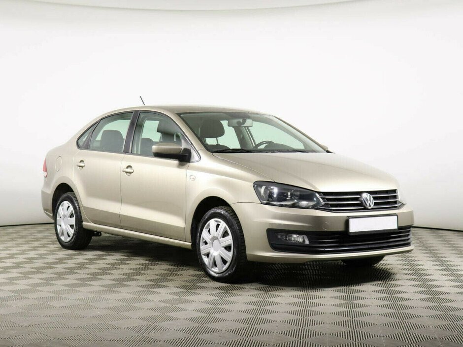 2015 Volkswagen Polo  №6398205, Бежевый металлик, 457000 рублей - вид 2