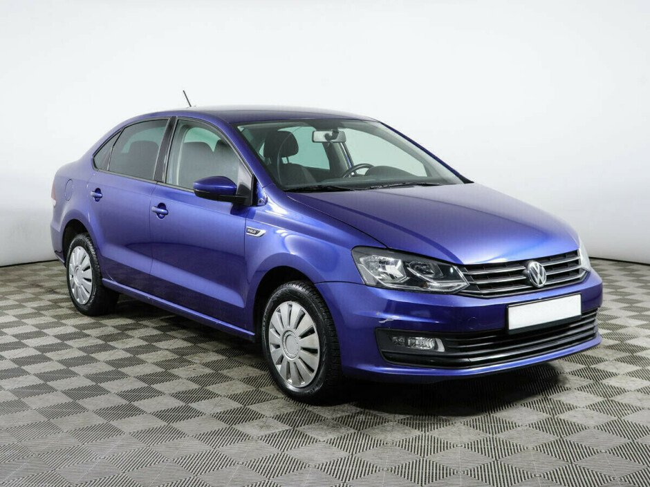 2018 Volkswagen Polo  №6398323, Синий , 657000 рублей - вид 2
