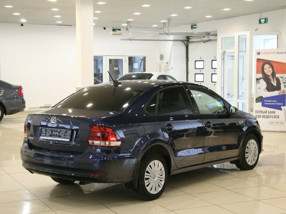 2017 Volkswagen Polo  №6398339, Синий металлик, 598000 рублей - вид 4