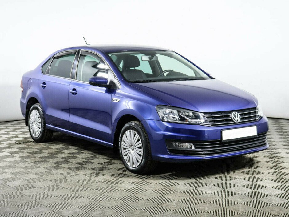 2019 Volkswagen Polo  №6398359, Синий металлик, 727000 рублей - вид 2