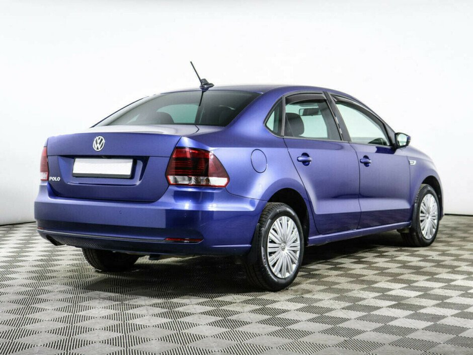 2019 Volkswagen Polo  №6398359, Синий металлик, 727000 рублей - вид 3