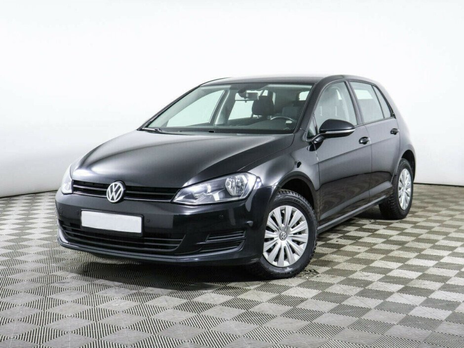 2015 Volkswagen Golf , Черный металлик - вид 1