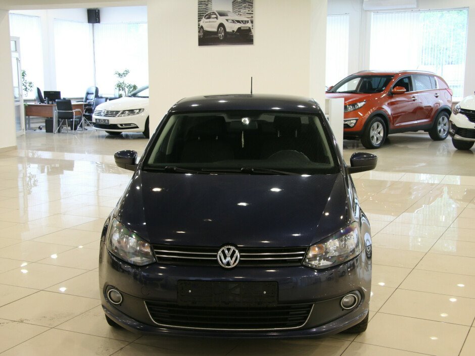 2014 Volkswagen Polo  №6398375, Синий металлик, 461000 рублей - вид 2