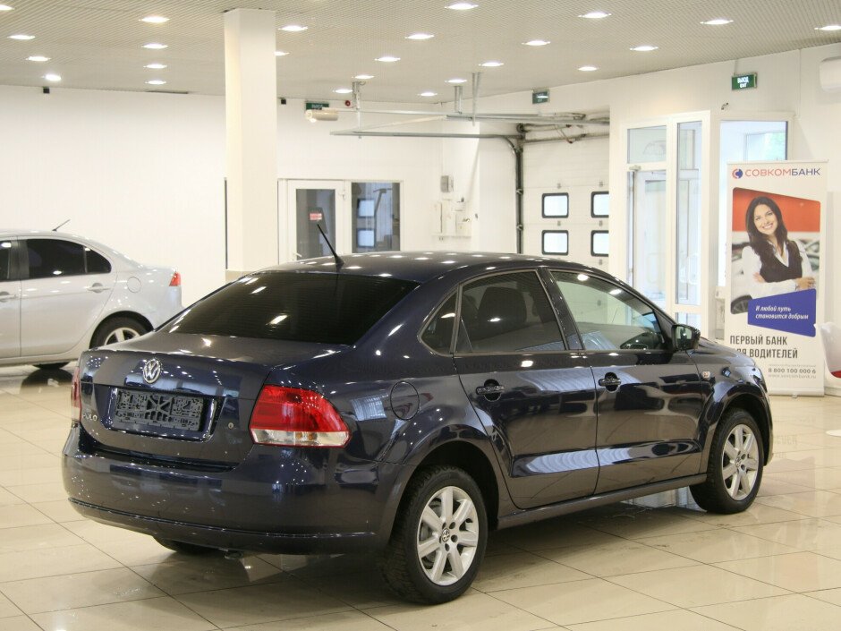 2014 Volkswagen Polo  №6398375, Синий металлик, 461000 рублей - вид 4