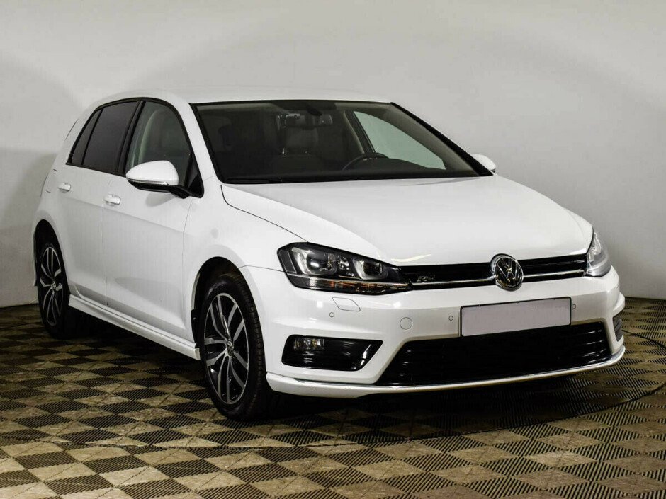 2014 Volkswagen Golf , Белый металлик - вид 2