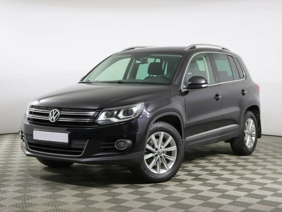 2012 Volkswagen Tiguan , Черный металлик - вид 1