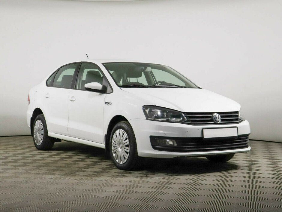 2015 Volkswagen Polo , Белый металлик - вид 2