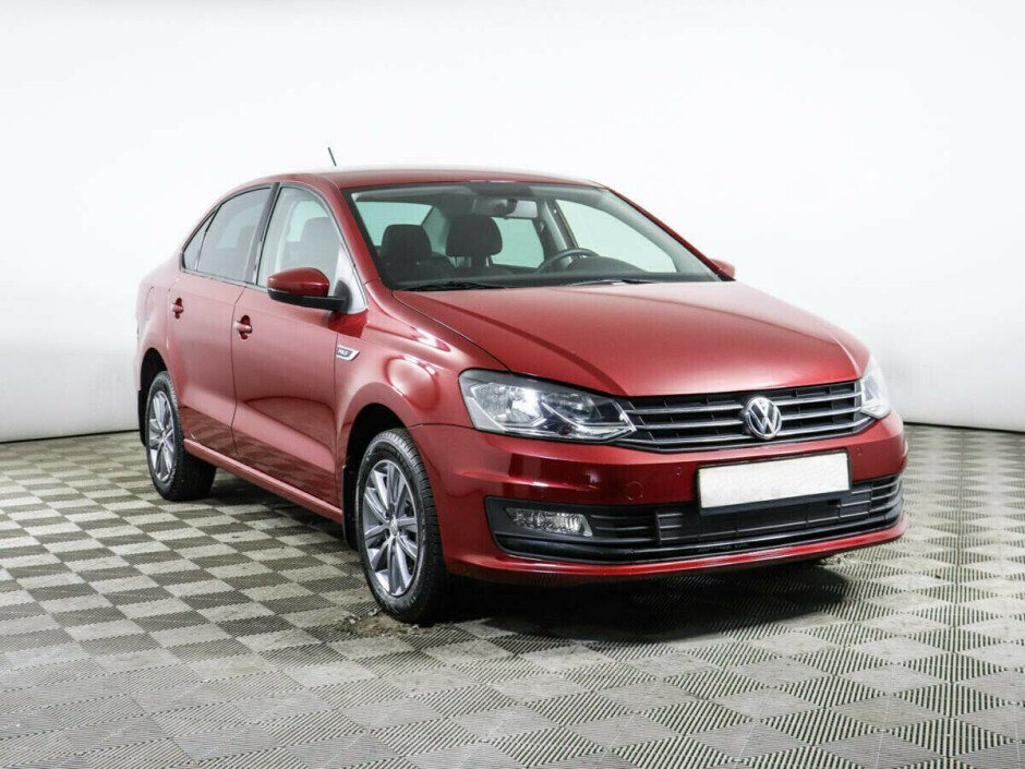2019 Volkswagen Polo  №6398431, Красный металлик, 737000 рублей - вид 2