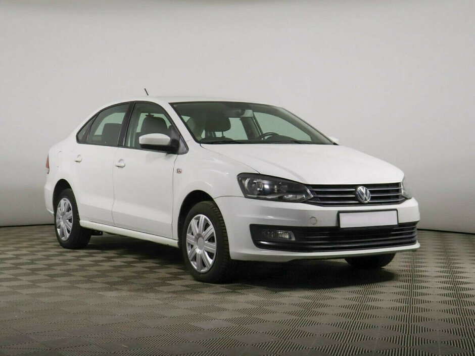 2016 Volkswagen Polo , Белый металлик - вид 2