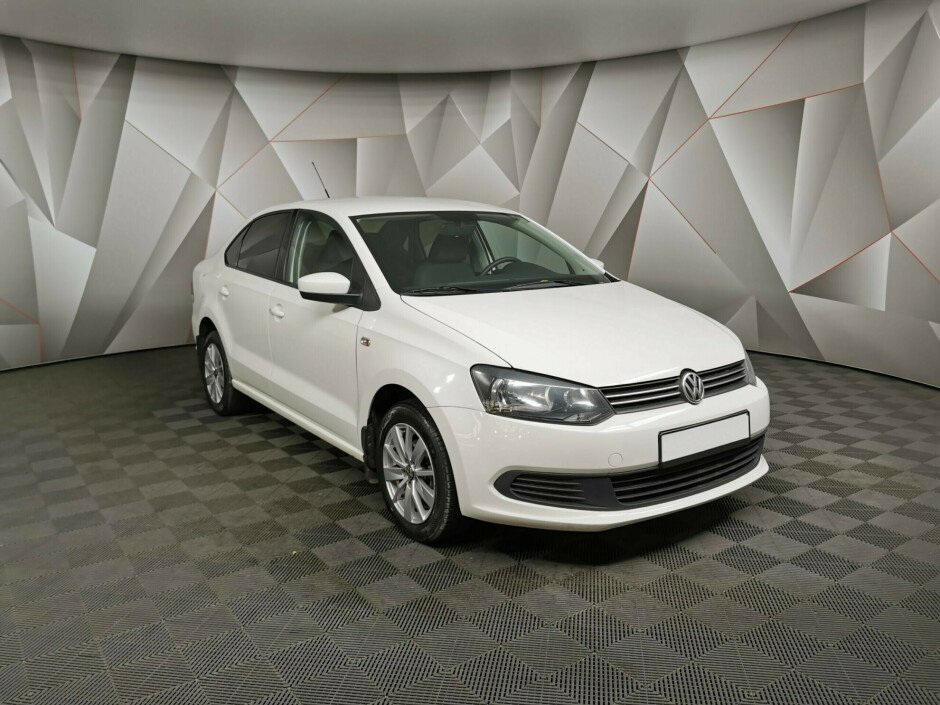 2015 Volkswagen Polo , Белый металлик - вид 3