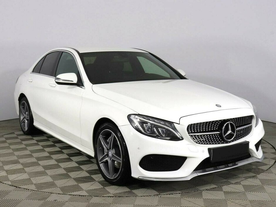 2015 Mercedes-Benz C-klass , Белый металлик - вид 2