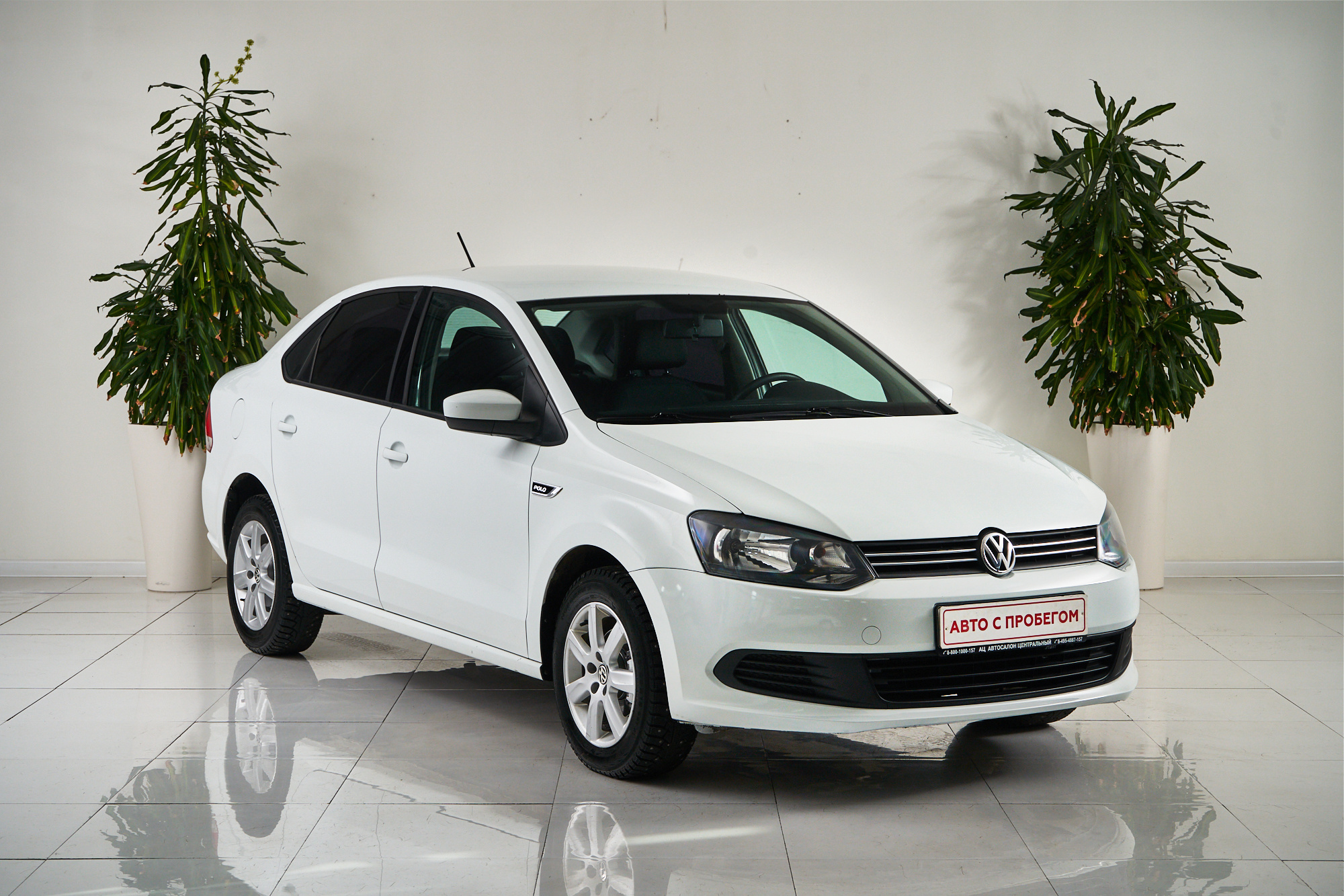 2014 Volkswagen Polo  №6406139, Белый, 599000 рублей - вид 3