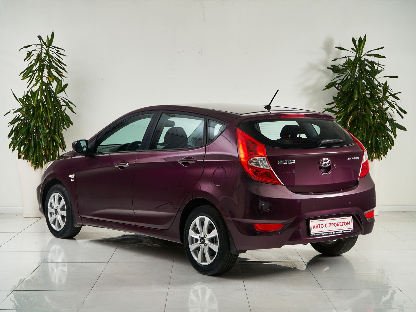 2012 Hyundai Solaris , Фиолетовый - вид 4